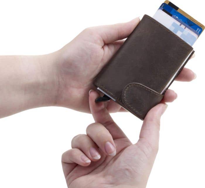 Lederen Portemonnee (RFID)