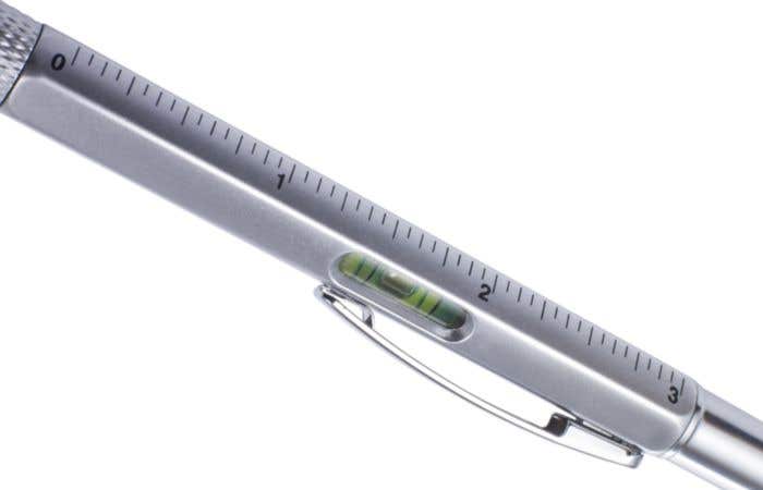 Stylus pen Ruler met Waterpas