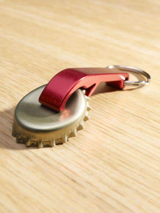 Flesopener met sleutelring