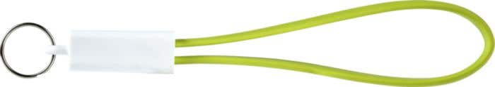 Sleutelhanger met USB oplaadkabel