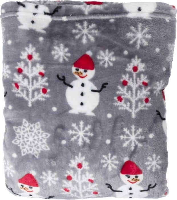 Fleece Deken Snowman