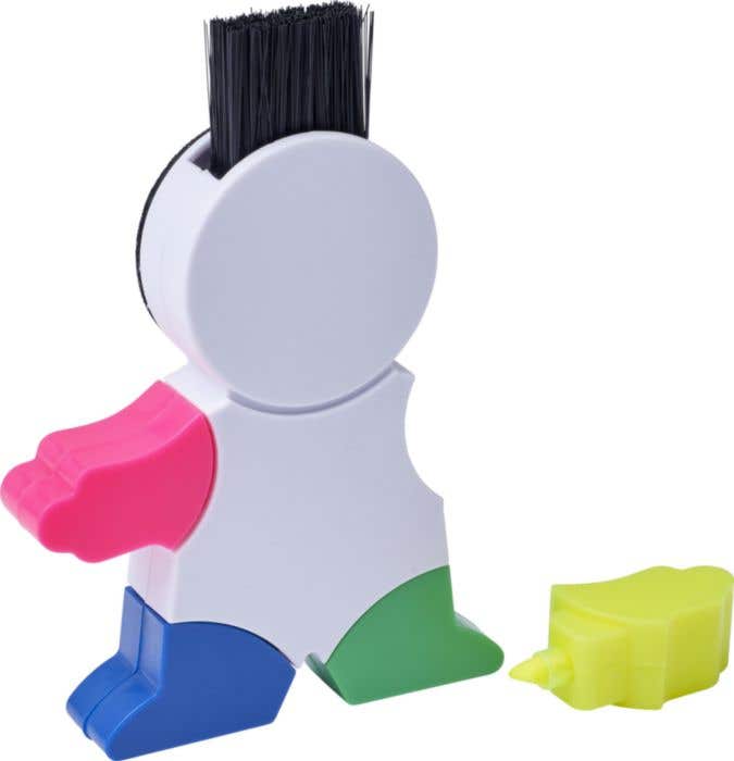 Markeerstift Ella | 4 kleuren | Toetsenbordborstel