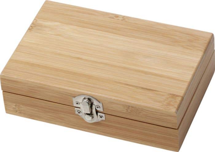 Wijnset Leonie | Bamboe | RVS | 3-delig | In houten geschenkdoos