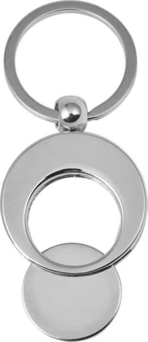 Sleutelhanger met winkelwagenmuntje