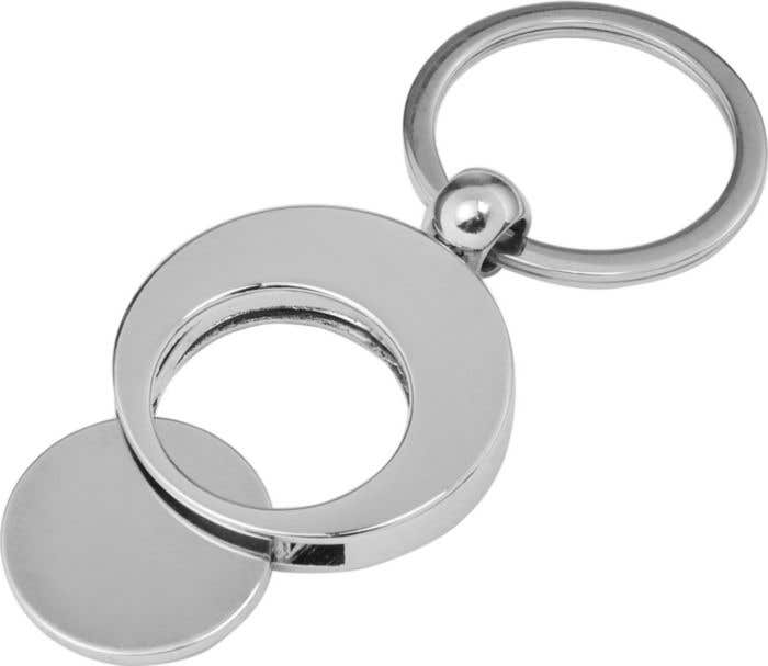 Sleutelhanger met winkelwagenmuntje