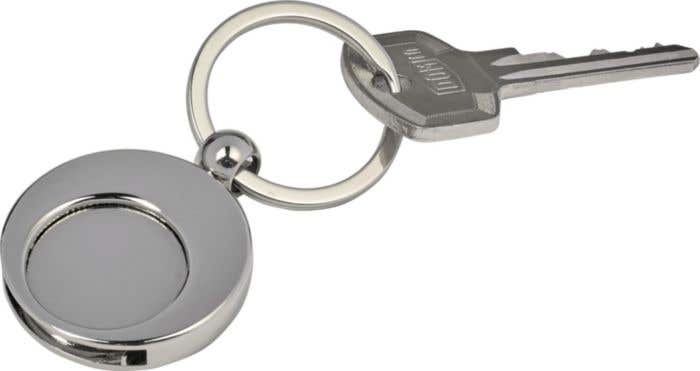 Sleutelhanger met winkelwagenmuntje