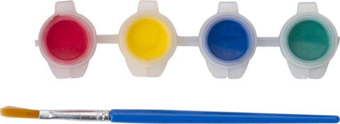 Vogelhuisje met verf