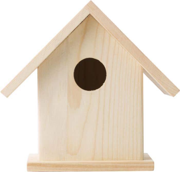 Vogelhuisje met verf