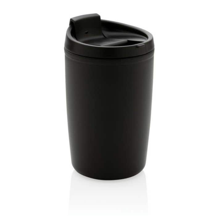 GRS gerecycled PP beker met klepdeksel [300 ml]
