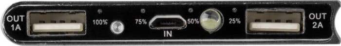 Powerbank Sonne | 8.000 mAh | Solar | LED-indicator