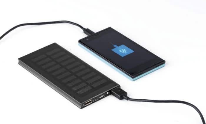 Powerbank Sonne | 8.000 mAh | Solar | LED-indicator