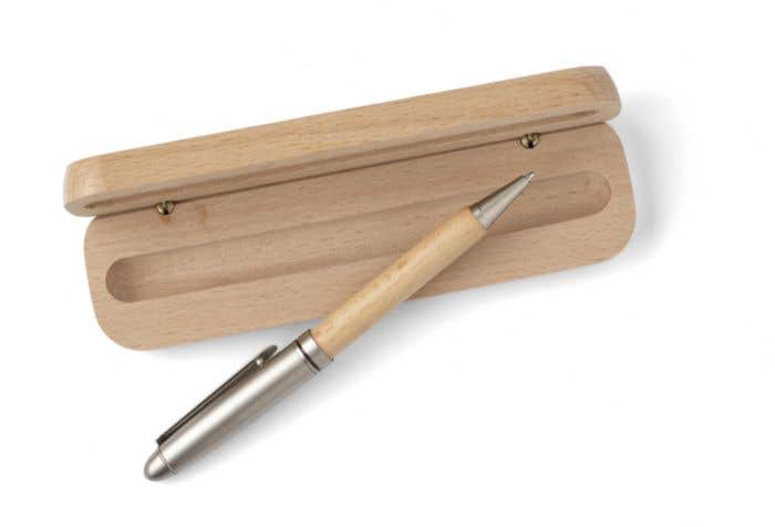 Balpen Tobias | Hout | Metalen details | Houten doosje