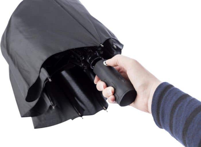 Opvouwbare paraplu met speaker