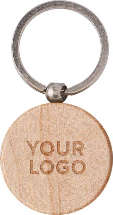 Sleutelhanger Wood Circle | Hout