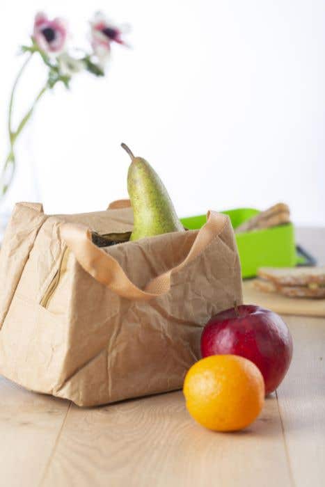 Kraftpapier Lunchkoeltas