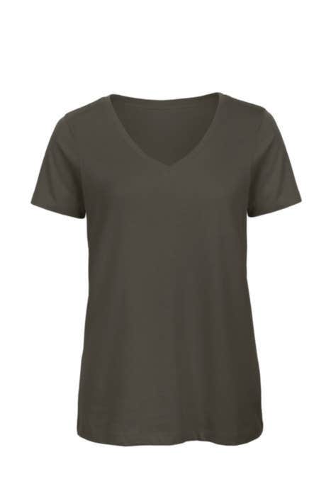 B&C t-shirt Inspire V-neck Organic Dames