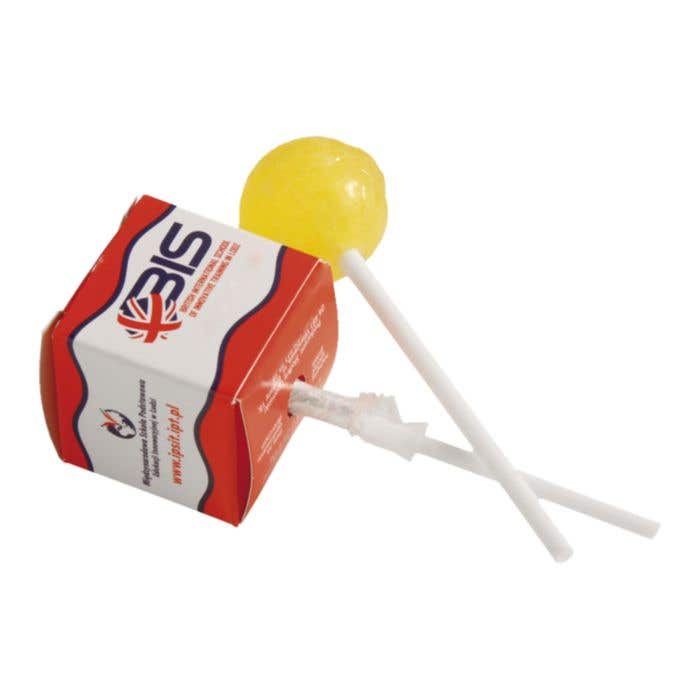 Lolly in vierkant doosje
