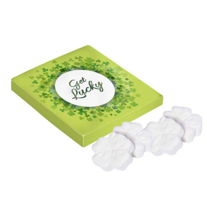 Geluksdoosje klavertje 4 pepermunt