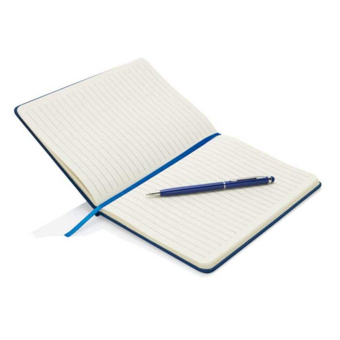 Hardcover notitieboek met stylus pen [A5]