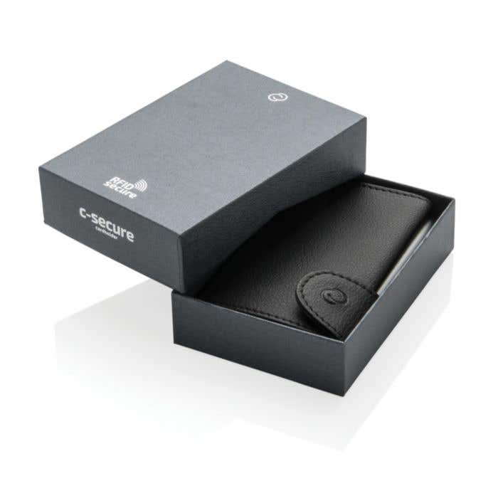 C-Secure PU leather RFID kaarthouder