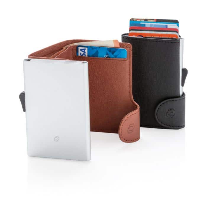 C-Secure PU leather RFID kaarthouder
