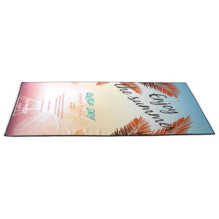 Custom made sneldrogende strandhanddoek
