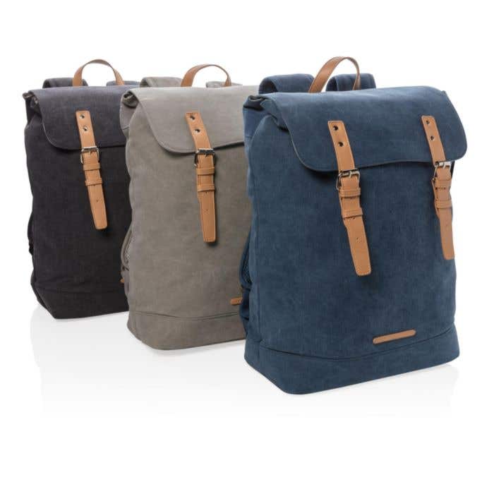 Canvas laptop rugzak PVC vrij 15.6"