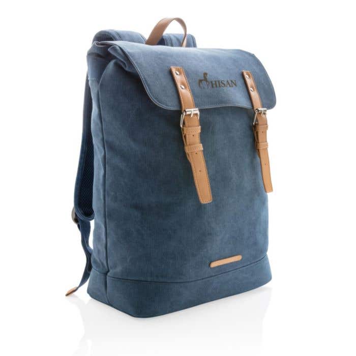 Canvas laptop rugzak PVC vrij 15.6"
