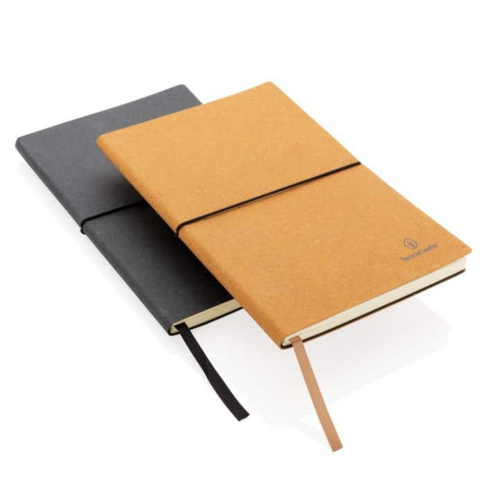 Recycled lederen notitieboek [A5]