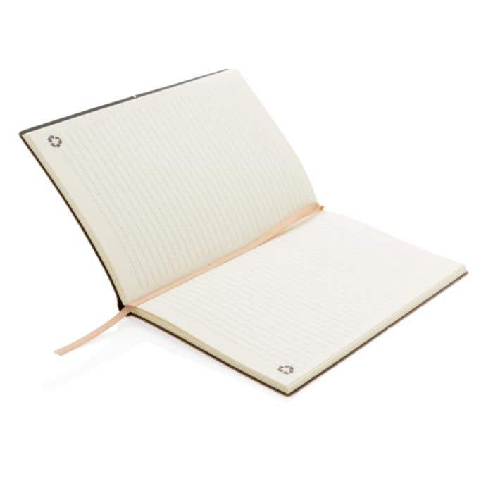 Recycled lederen notitieboek [A5]