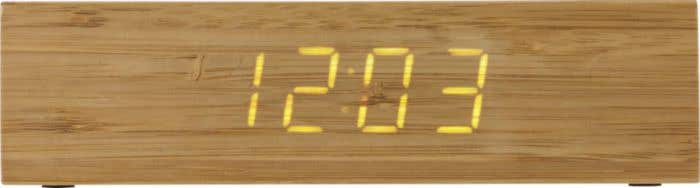 Bamboe klok met draadloze oplader