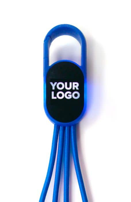 Oplaadkabel met oplichtend logo 4-in-1