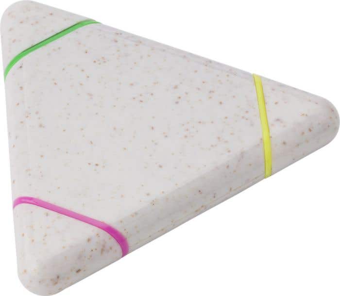 Markeerstift Carrie | Tarwestro | 3 kleuren | Driehoekig