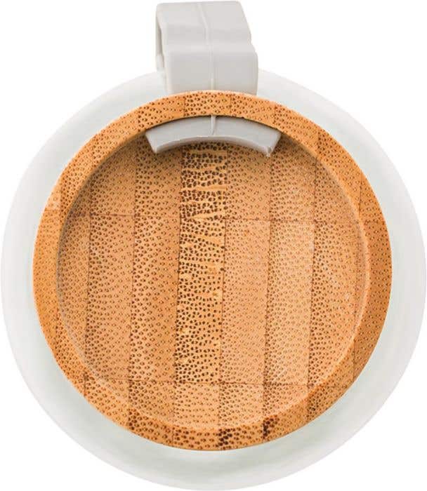 Glazen drinkfles met bamboe dop [500 ml]