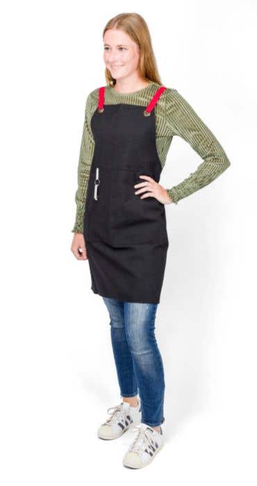 Schort Liana | Gekleurd detail | Met flesopener