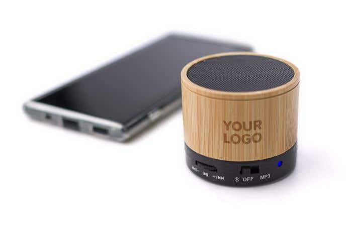 Draadloze mini speaker Bamboe