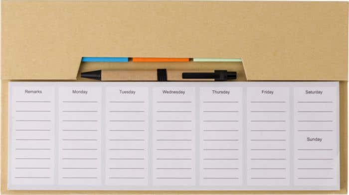 Memoset weekplanner
