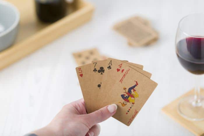 Gerecycled papier speelkaarten