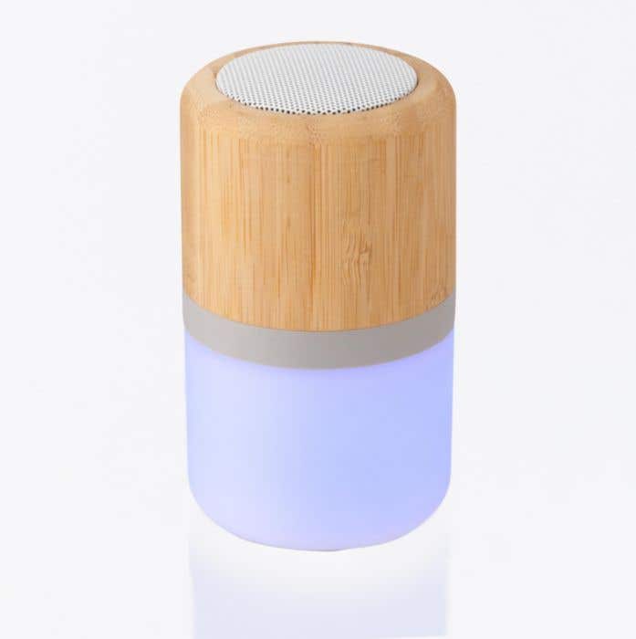 Draadloze bamboe speaker Colour Changing