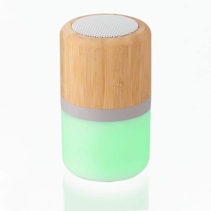 Draadloze bamboe speaker Colour Changing