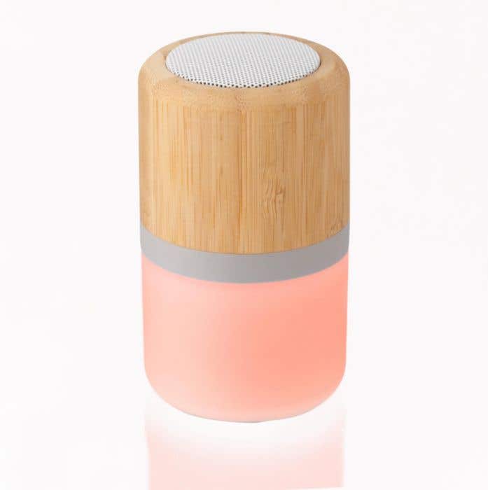 Draadloze bamboe speaker Colour Changing