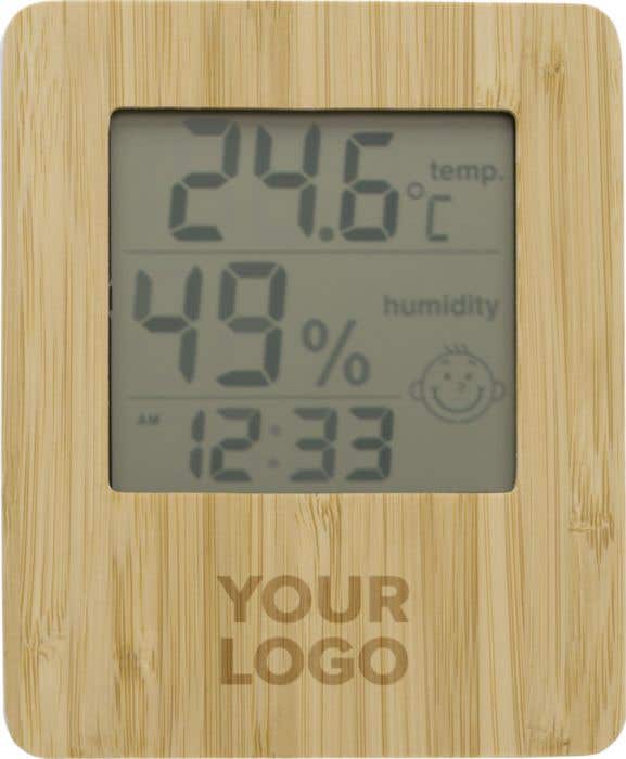 Weerstation Piper | Bamboe | Met klok