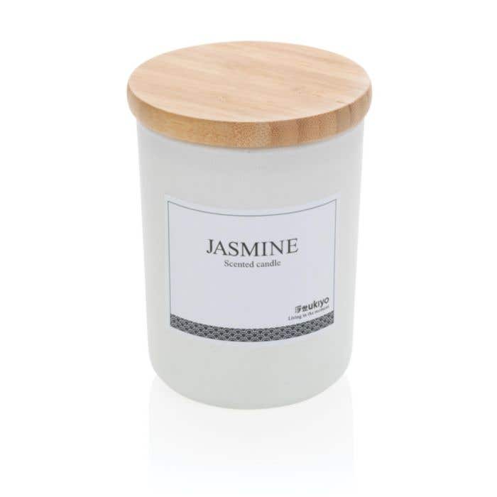 Ukiyo luxe geurkaars met bamboe deksel