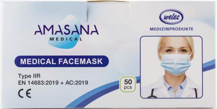 IIR gezichtsmaskers per 50 stuks