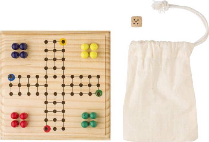 Houten ludo spel Fidel