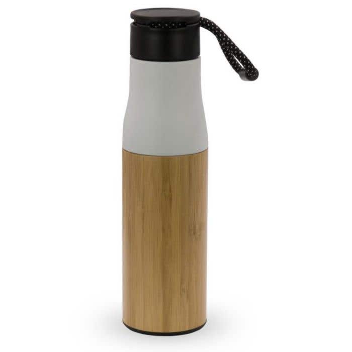 Thermofles met touw en bamboe [500ml]