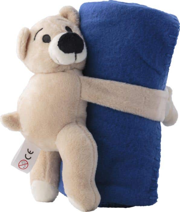 Knuffelbeer met fleecedeken Danny