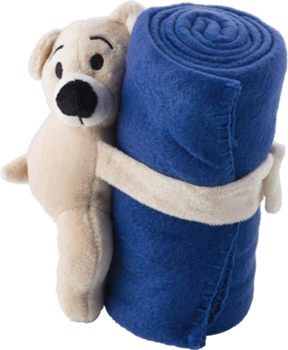 Knuffelbeer met fleecedeken Danny