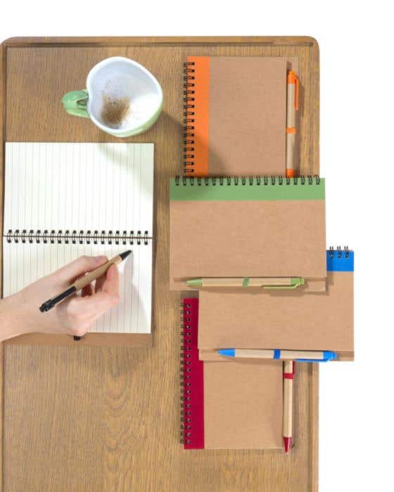 Notitieboek Recycle | Gerecycled | 60 pagina's | Gelinieerd | Met pen