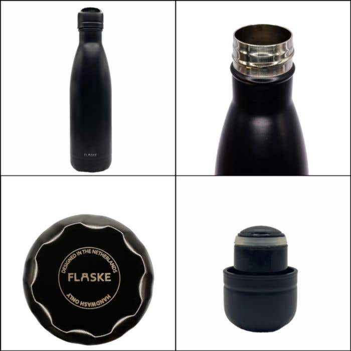 Flaske Drinkfles Mono RVS Dop [500 ml]
